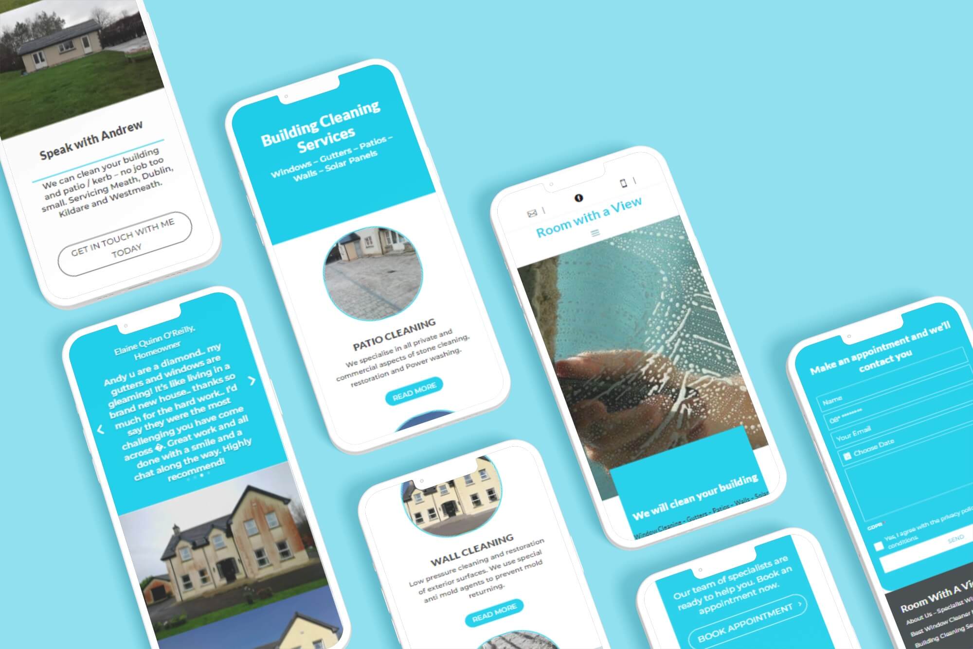 Smartphone Mockup Room with a view website