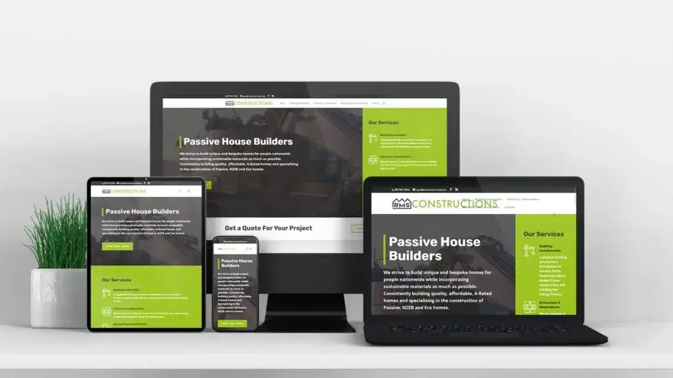 RMS construction meath design burst website design